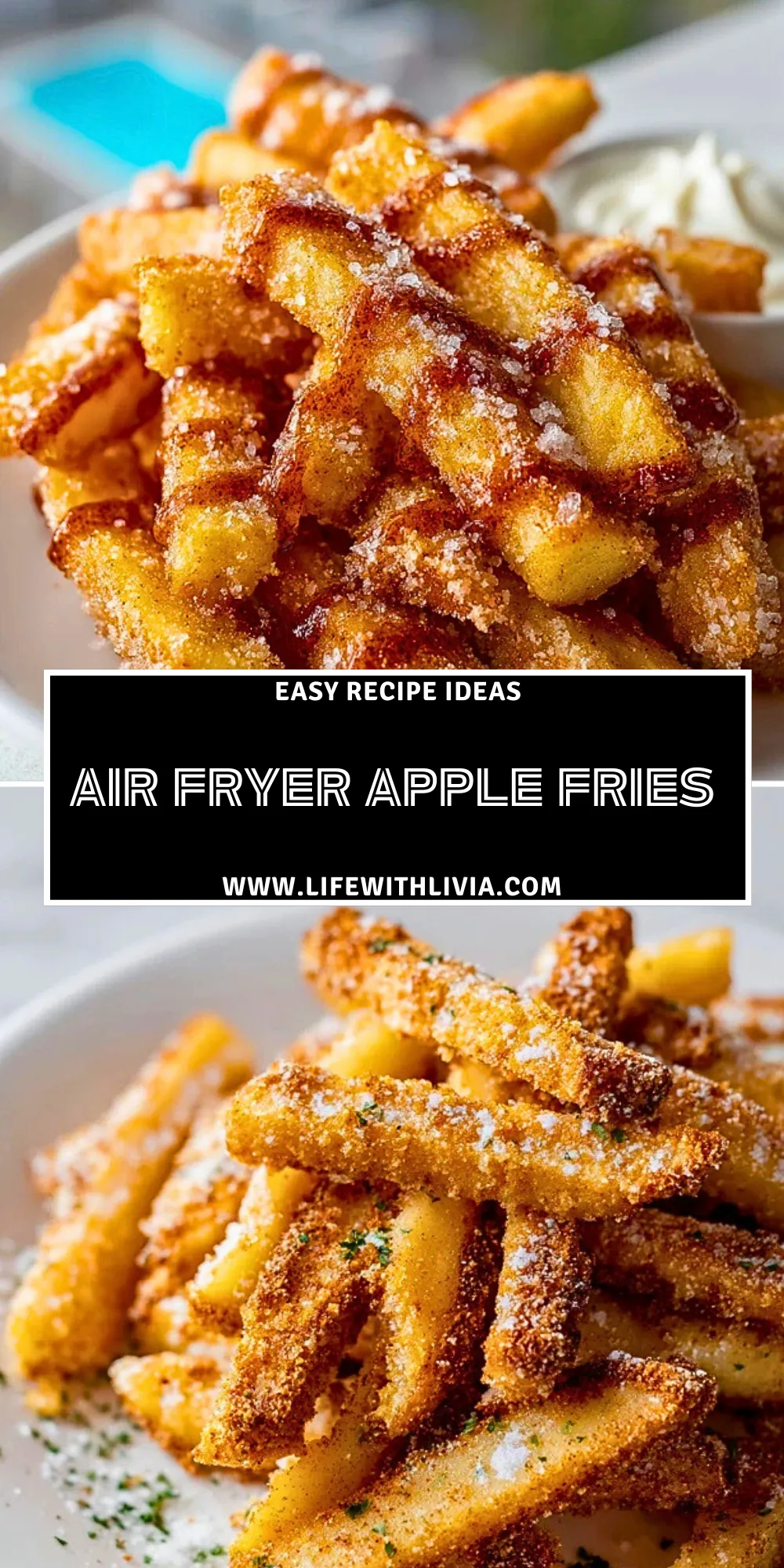 Air Fryer Apple Fries- Pin 1