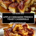 Apple Cinnamon French Toast Casserole - Pin 1