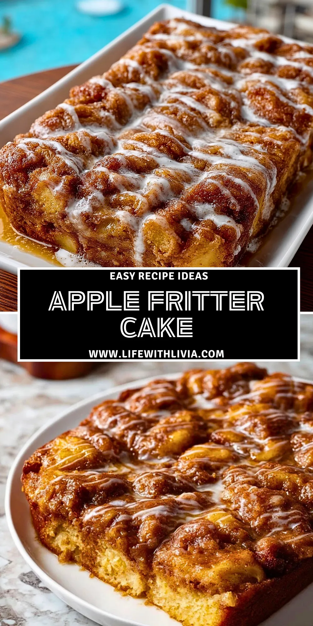 Apple Fritter Cake - Pin 1