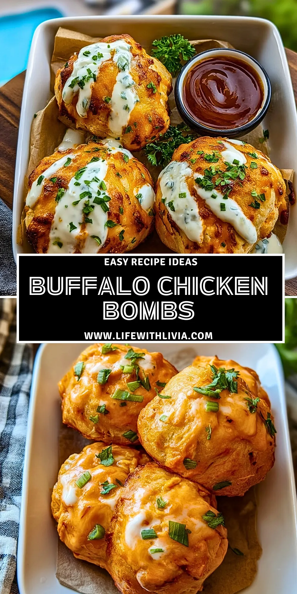 Buffalo Chicken Bombs - Pin 1
