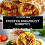 Freezer Breakfast Burritos - Pin 1
