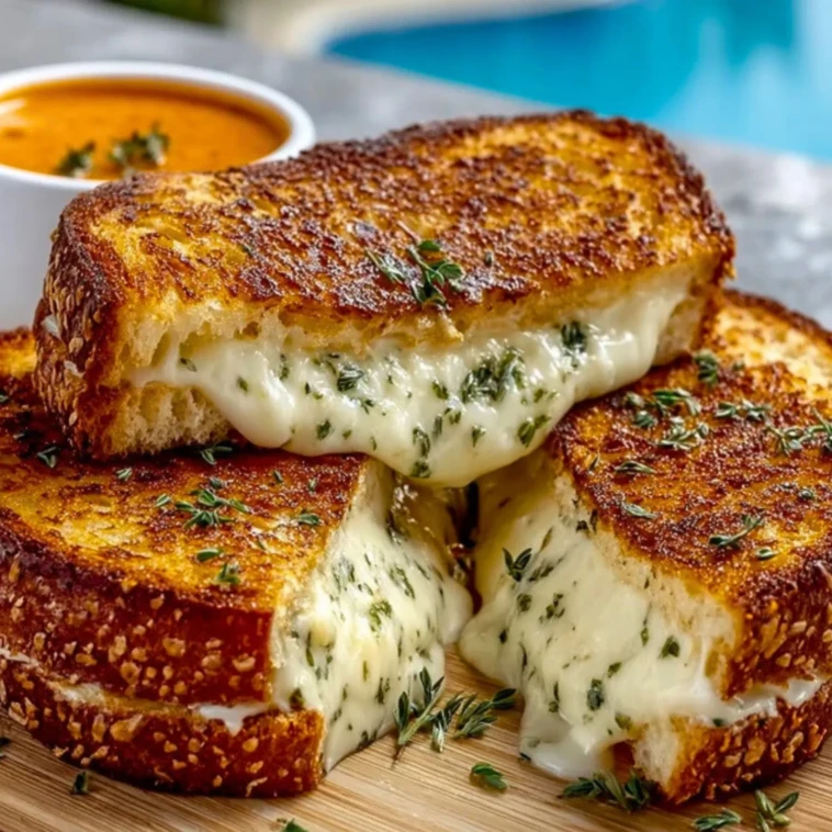 Garlic Grilled Cheese- 1