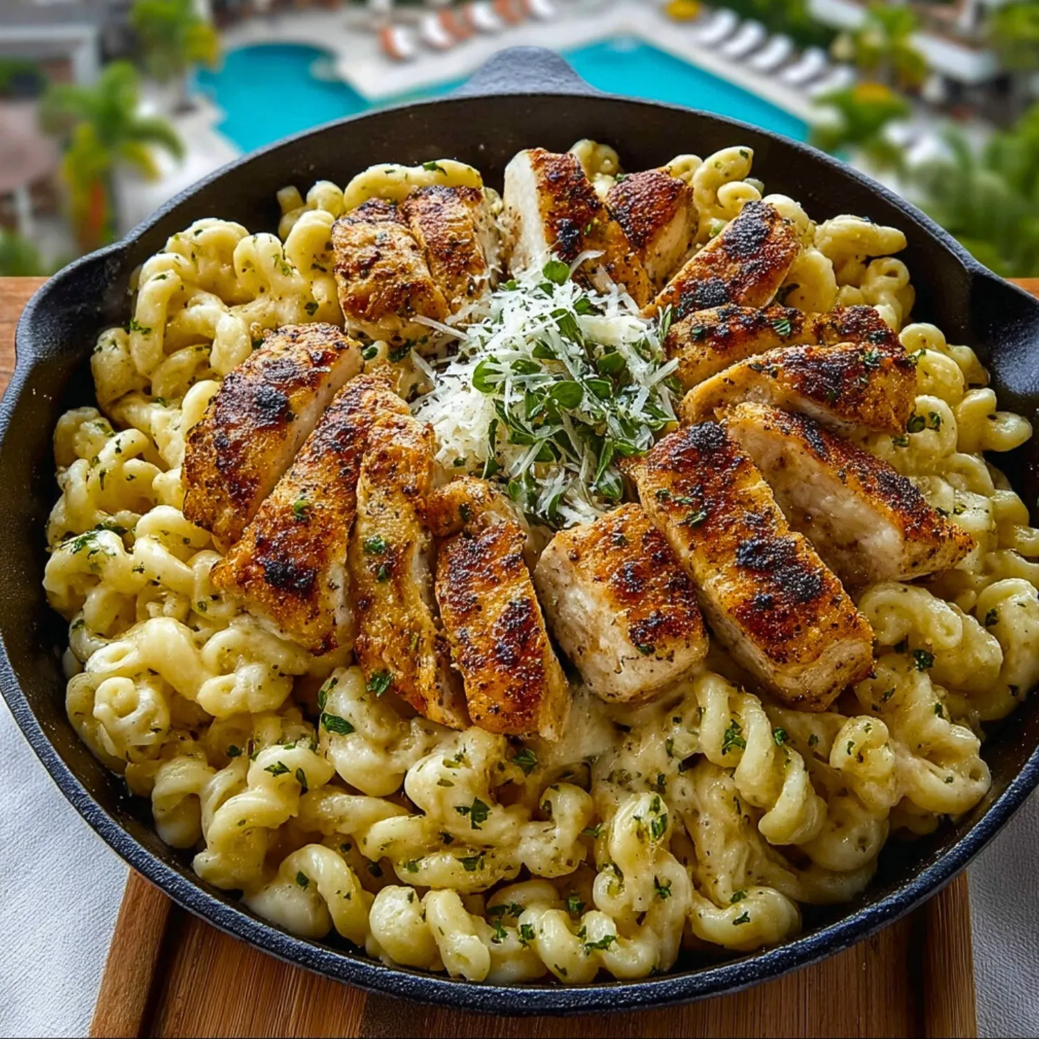 Garlic Parmesan Chicken Pasta - 1