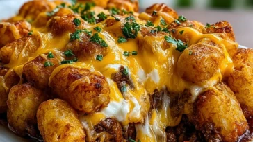 Irresistible Cheeseburger Tater Tot Casserole - 1 (1)