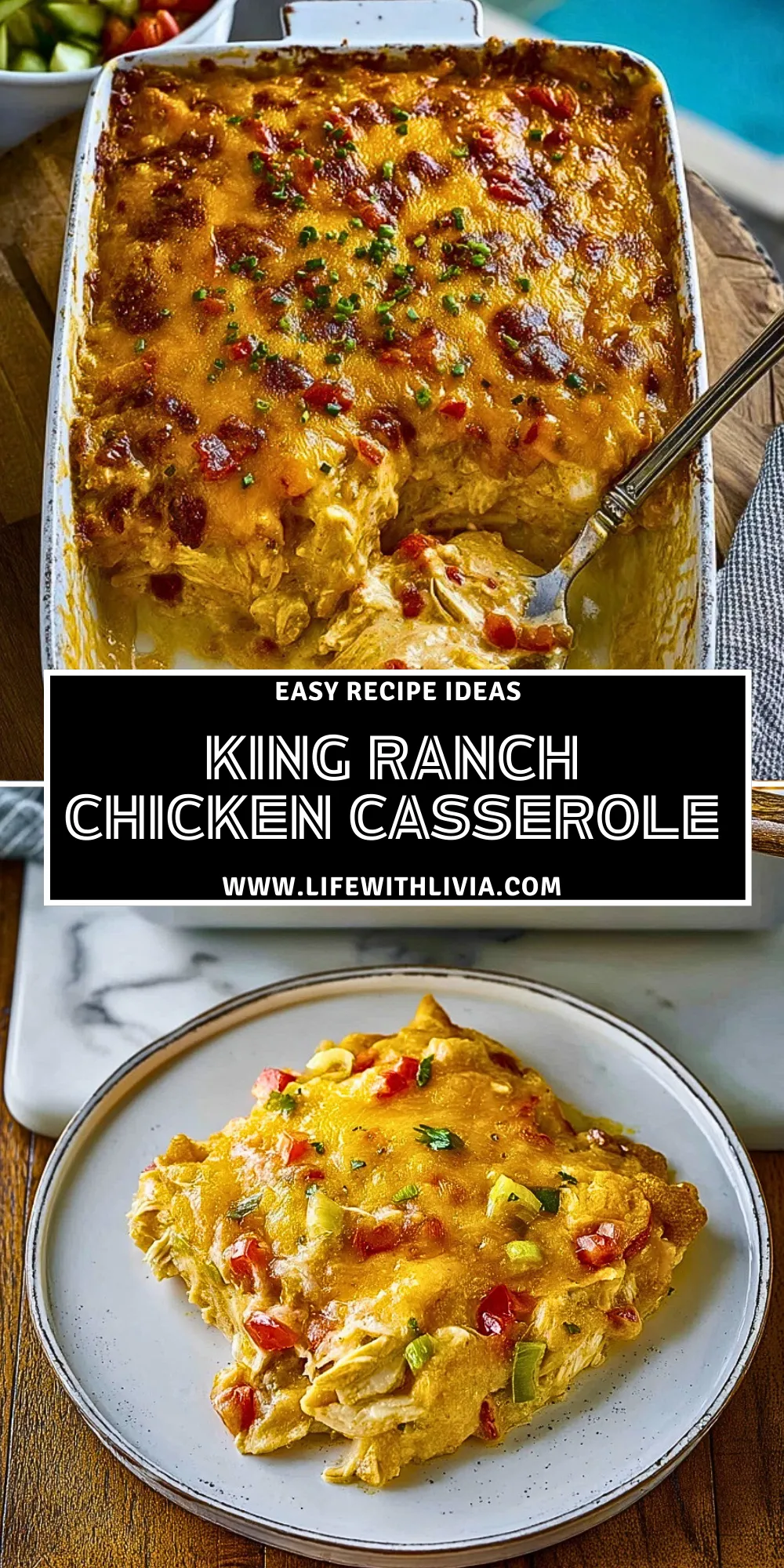 King Ranch Chicken Casserole - Pin 1