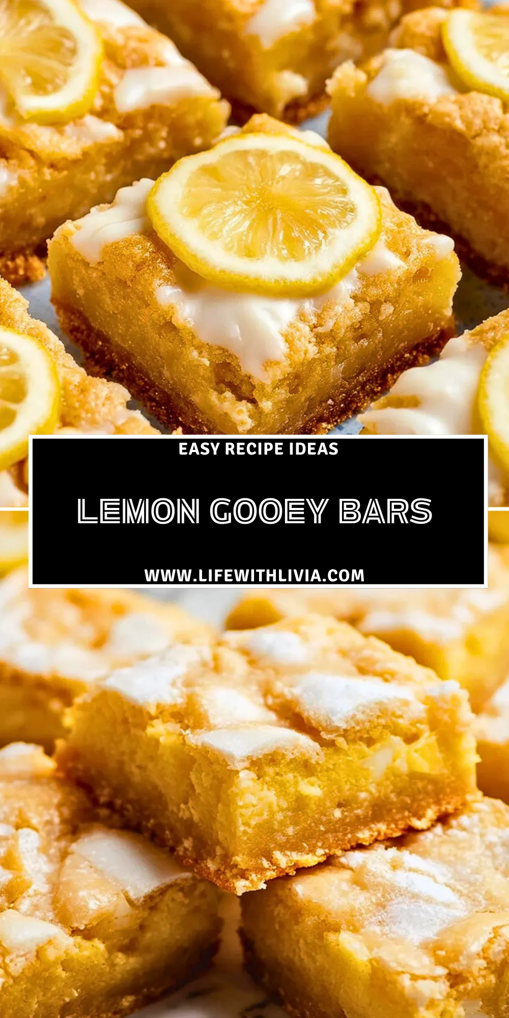 Lemon Gooey Bars - Pin 1