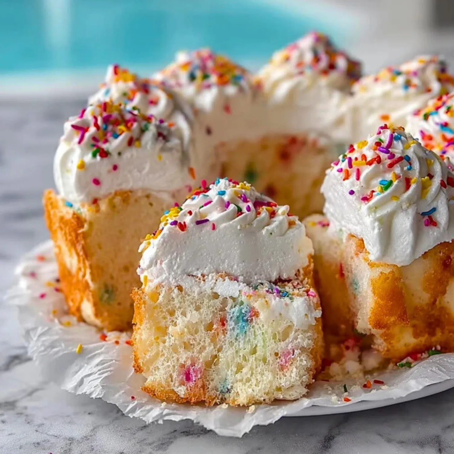 Light Funfetti Angel Food Cake - 1 