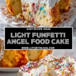 Light Funfetti Angel Food Cake - Pin 1