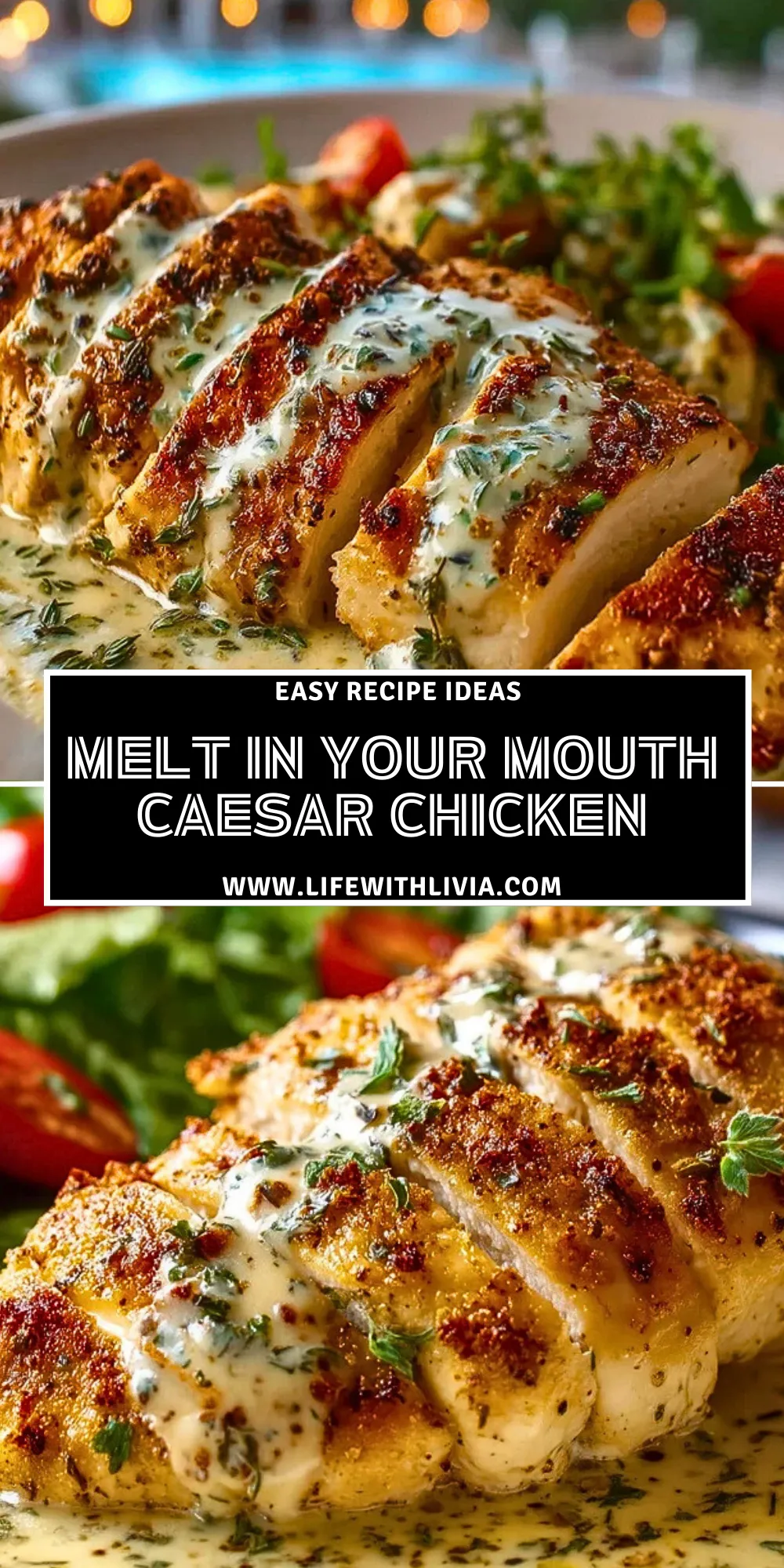 Melt In Your Mouth Caesar Chicken - Pin 1
