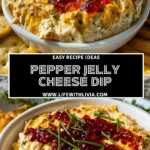Pepper Jelly Cheese Dip - Pin 1