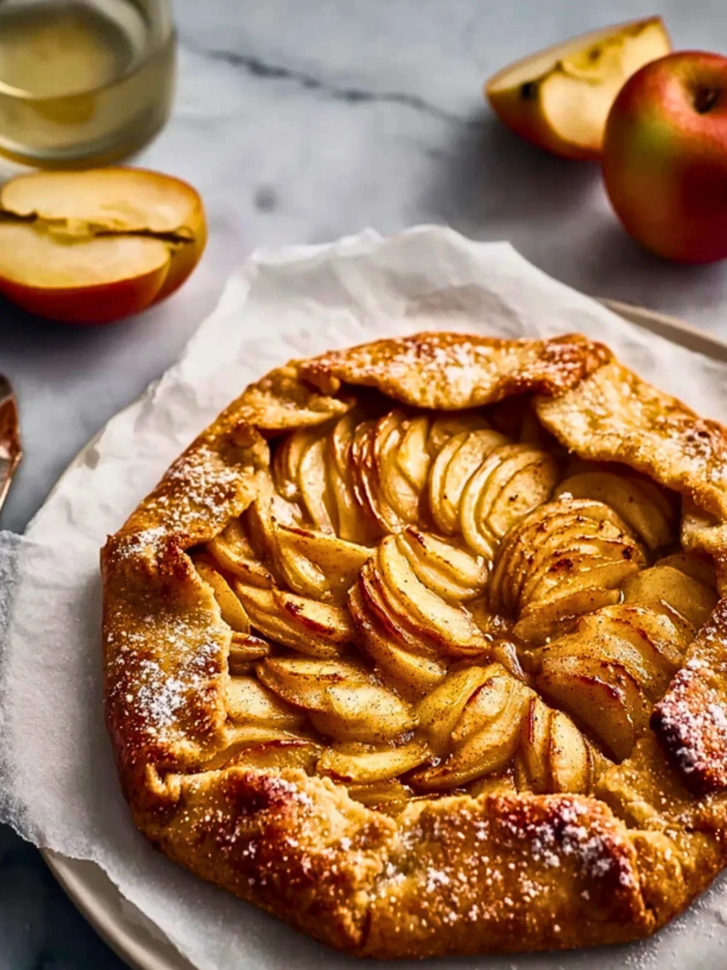 Rustic Honeycrisp Apple Galette- 3