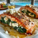 Spinach and Feta Stuffed Salmon - 1