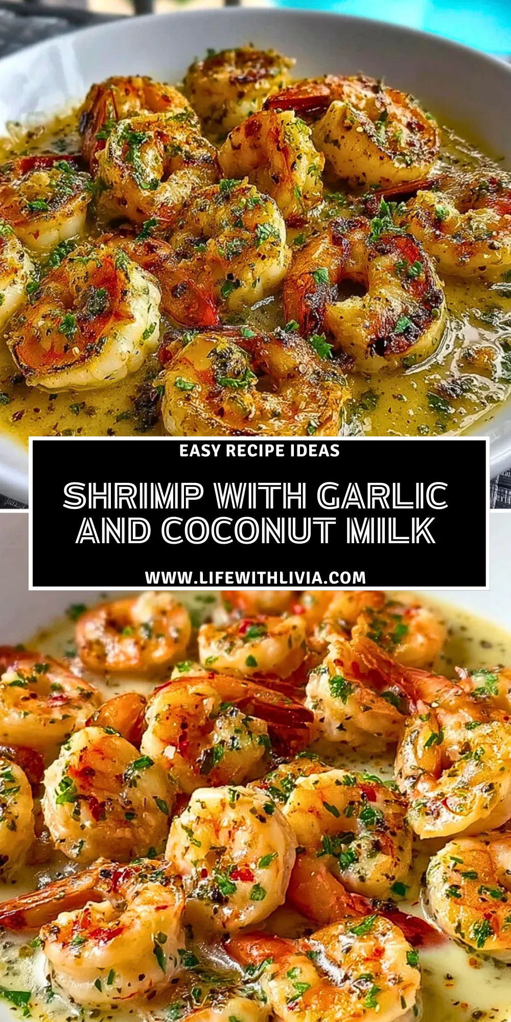 Shrimp with Garlic and Coconut Milk - Pin 1