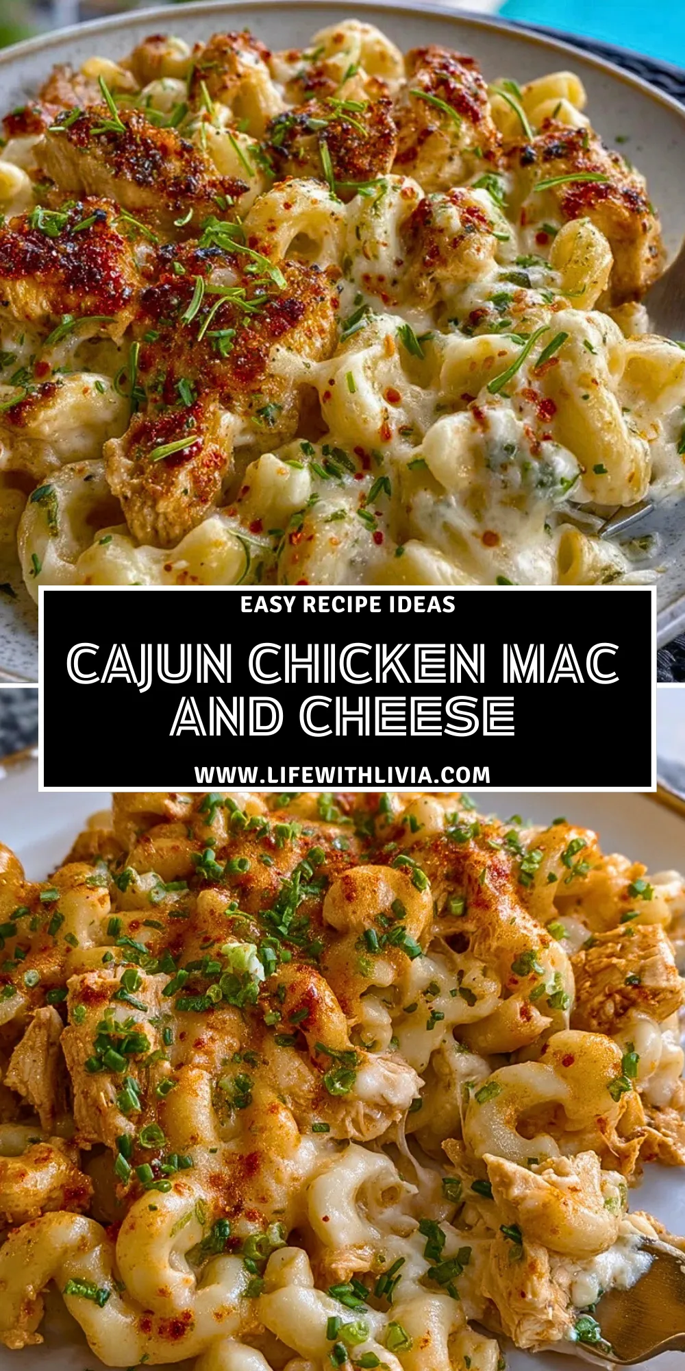 Cajun Chicken Mac and Cheese - Pin 1