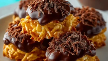 Chocolate Peanut Butter Haystacks- 1