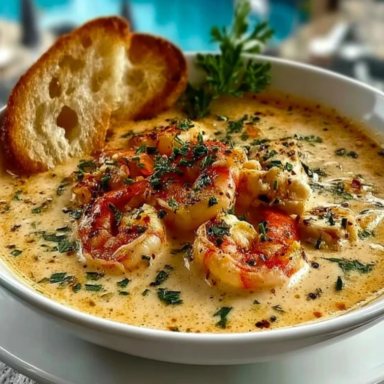 Creamy Crab and Shrimp Seafood Bisque - 1