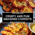 Crispy and Fun Smashed Carrots - Pin 1