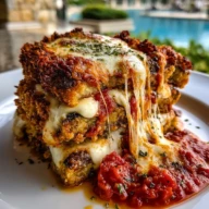 Crispy Baked Eggplant Parmesan - 1