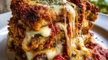 Crispy Baked Eggplant Parmesan - 1