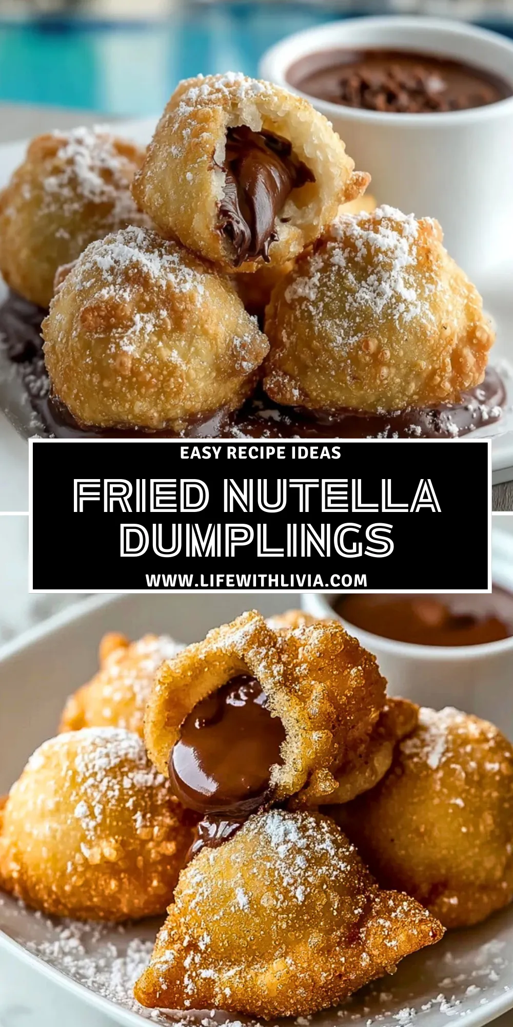 Fried Nutella Dumplings - Pin 1