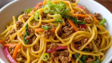 Ground Beef Lo Mein- 1