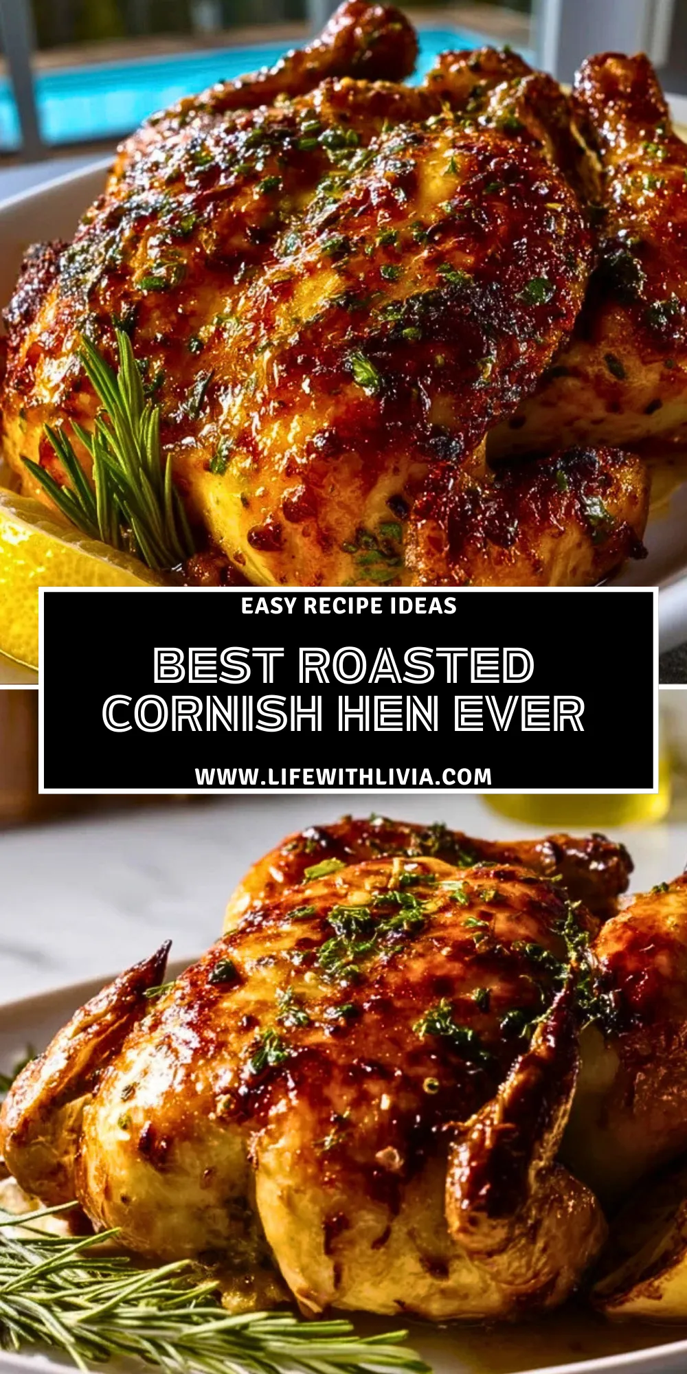 Best Roasted Cornish Hen Ever- Pin 1
