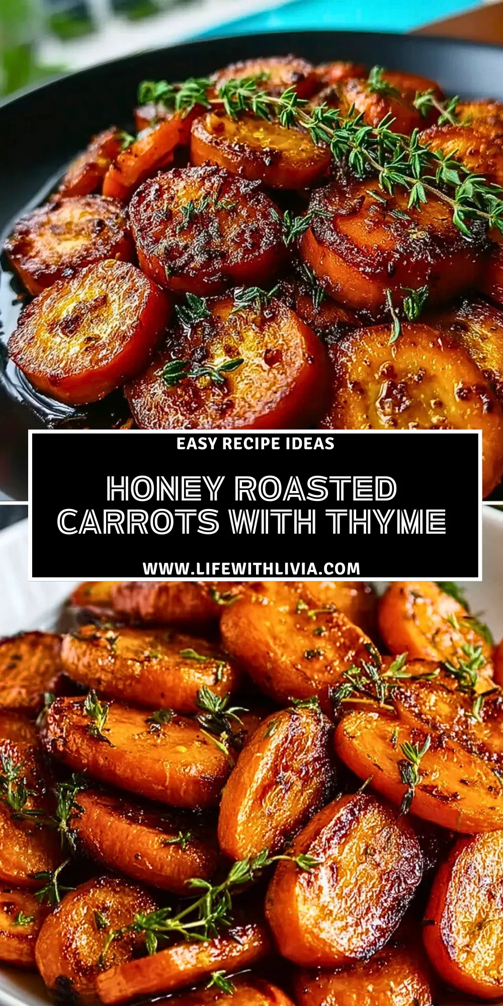 Honey Roasted Carrots with Thyme- Pin 1