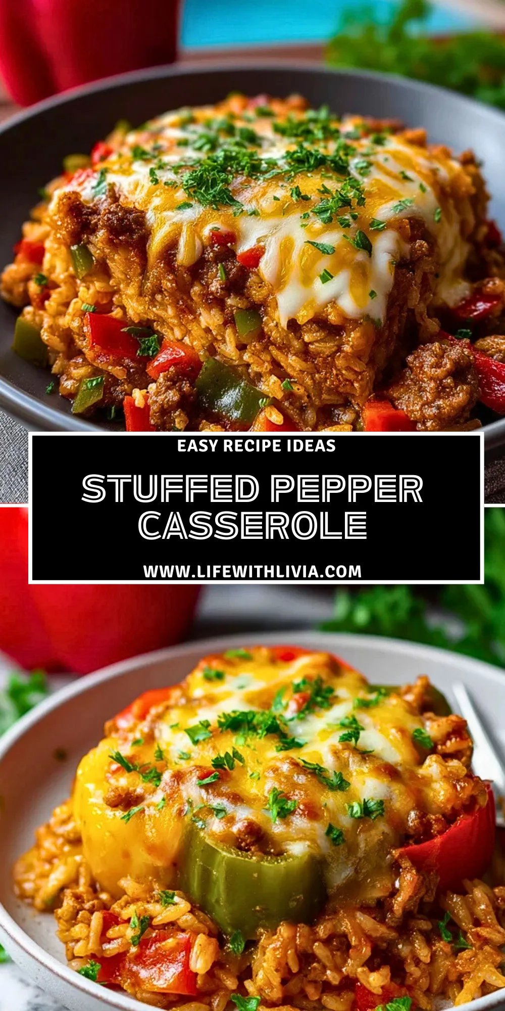 Stuffed Pepper Casserole- Pin 1