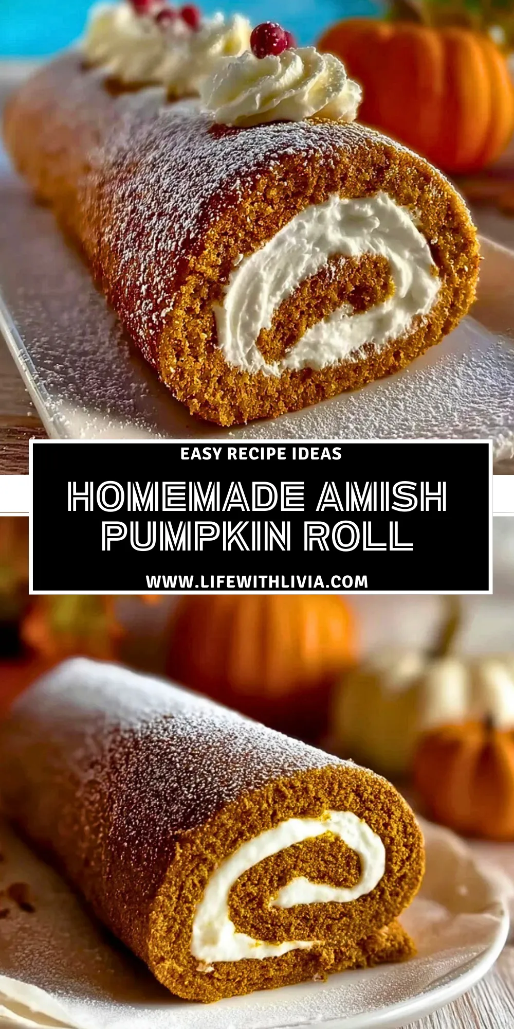 Homemade Amish Pumpkin Roll- Pin 1