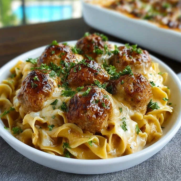Swedish Meatball Noodle Bake - 1