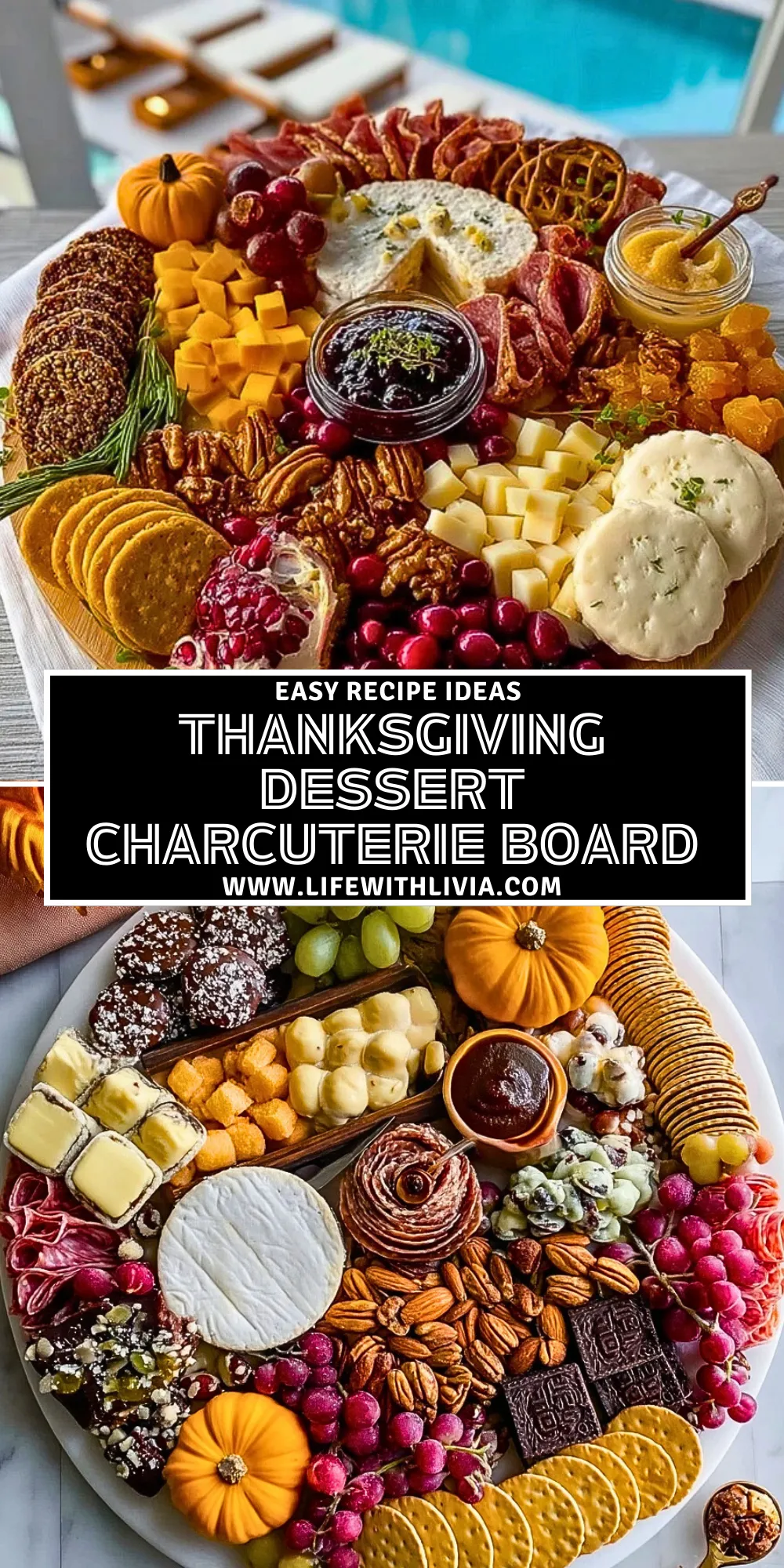 Thanksgiving Dessert Charcuterie Board - Pin 1
