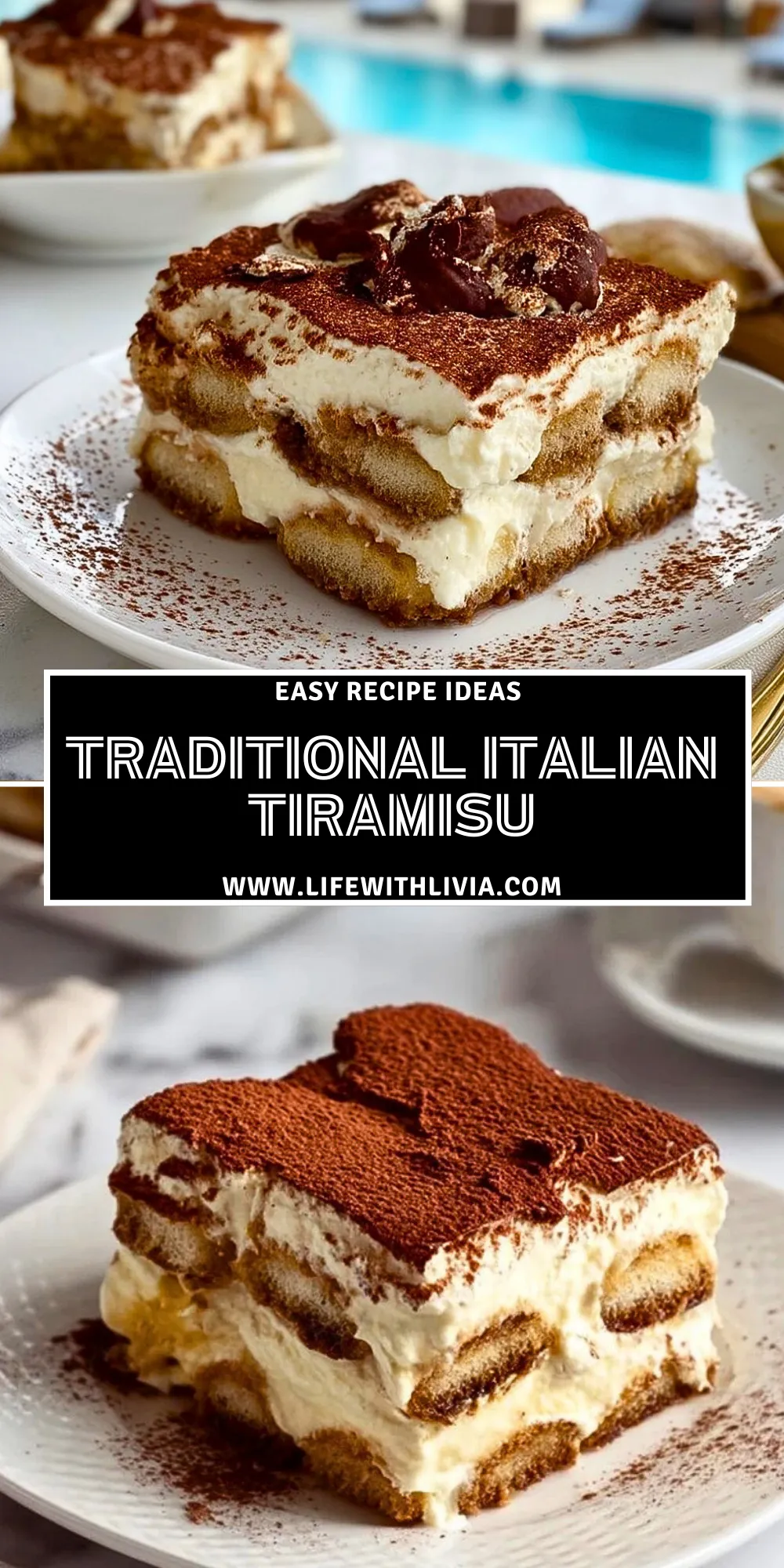Traditional Italian Tiramisu - Pin 1