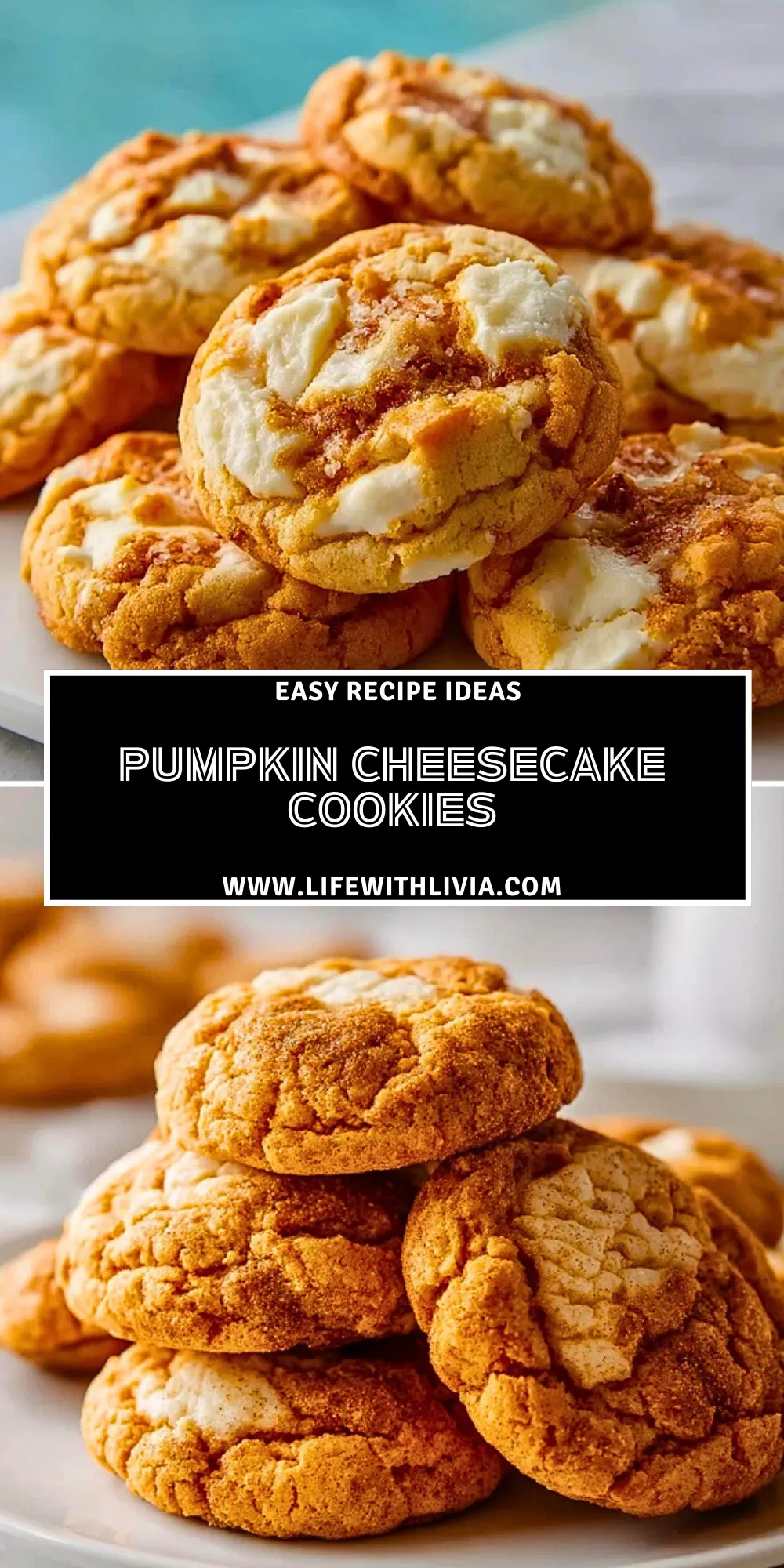 Pumpkin Cheesecake Cookies- Pin 1