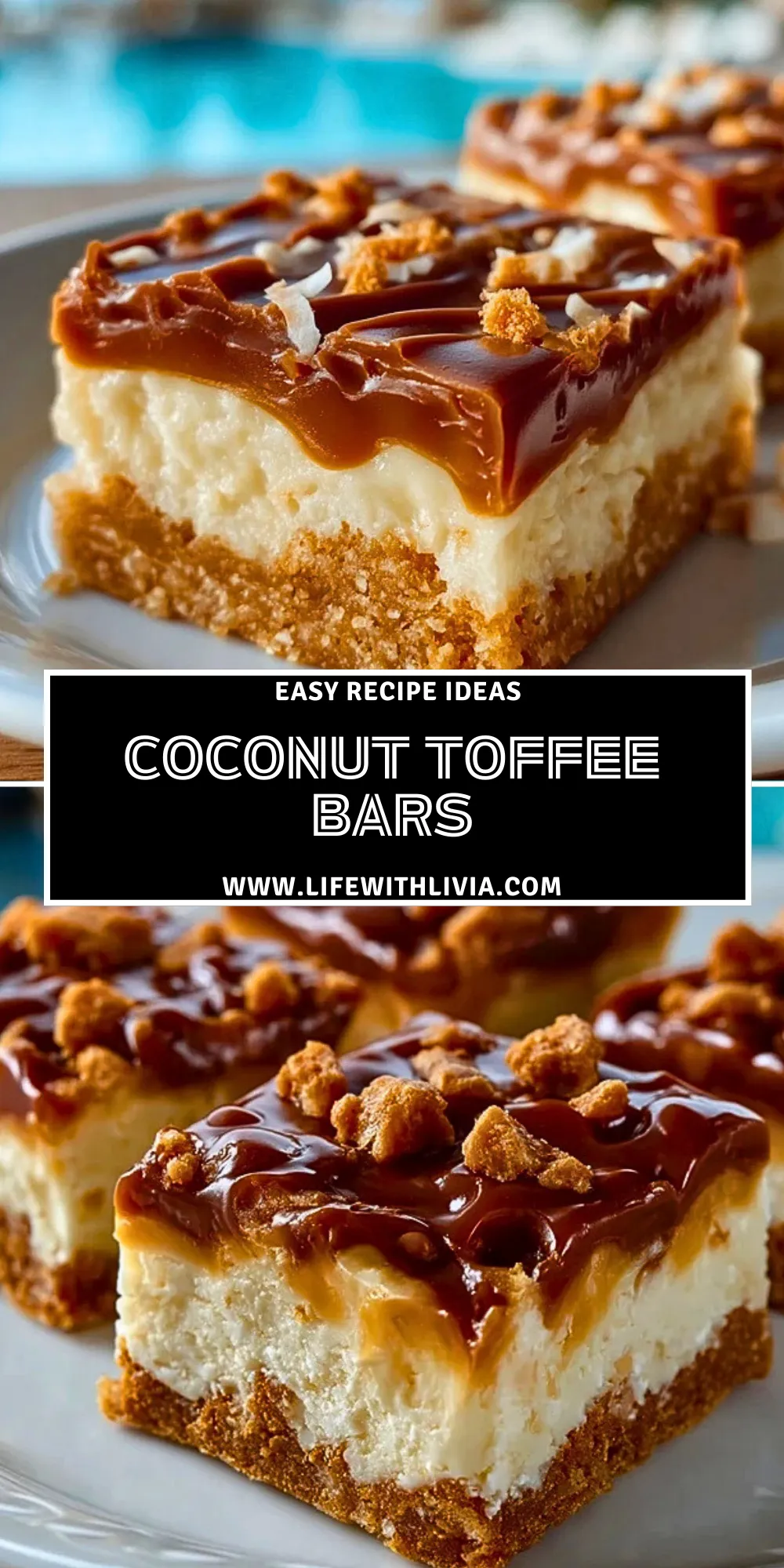 Coconut Toffee Bars - Pin 1