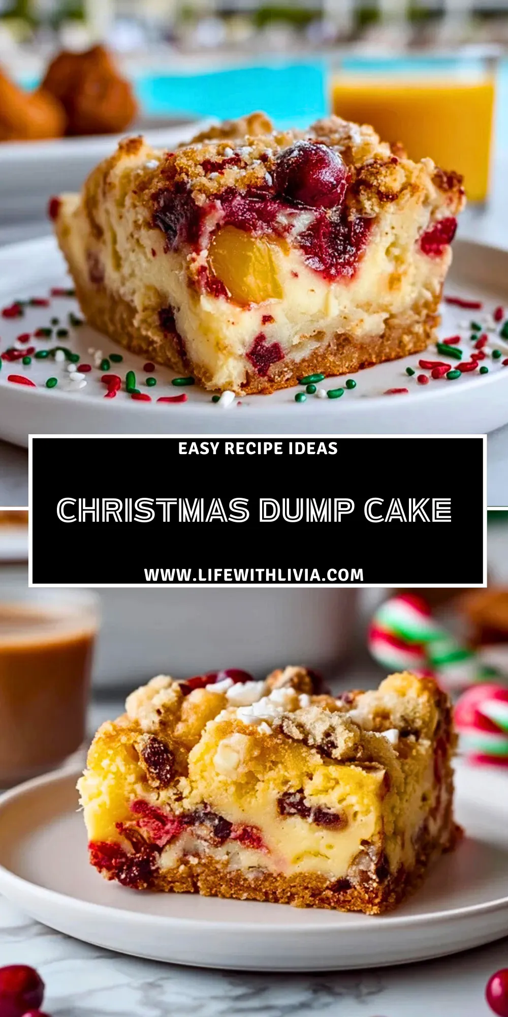 Christmas Dump Cake- Pin 1