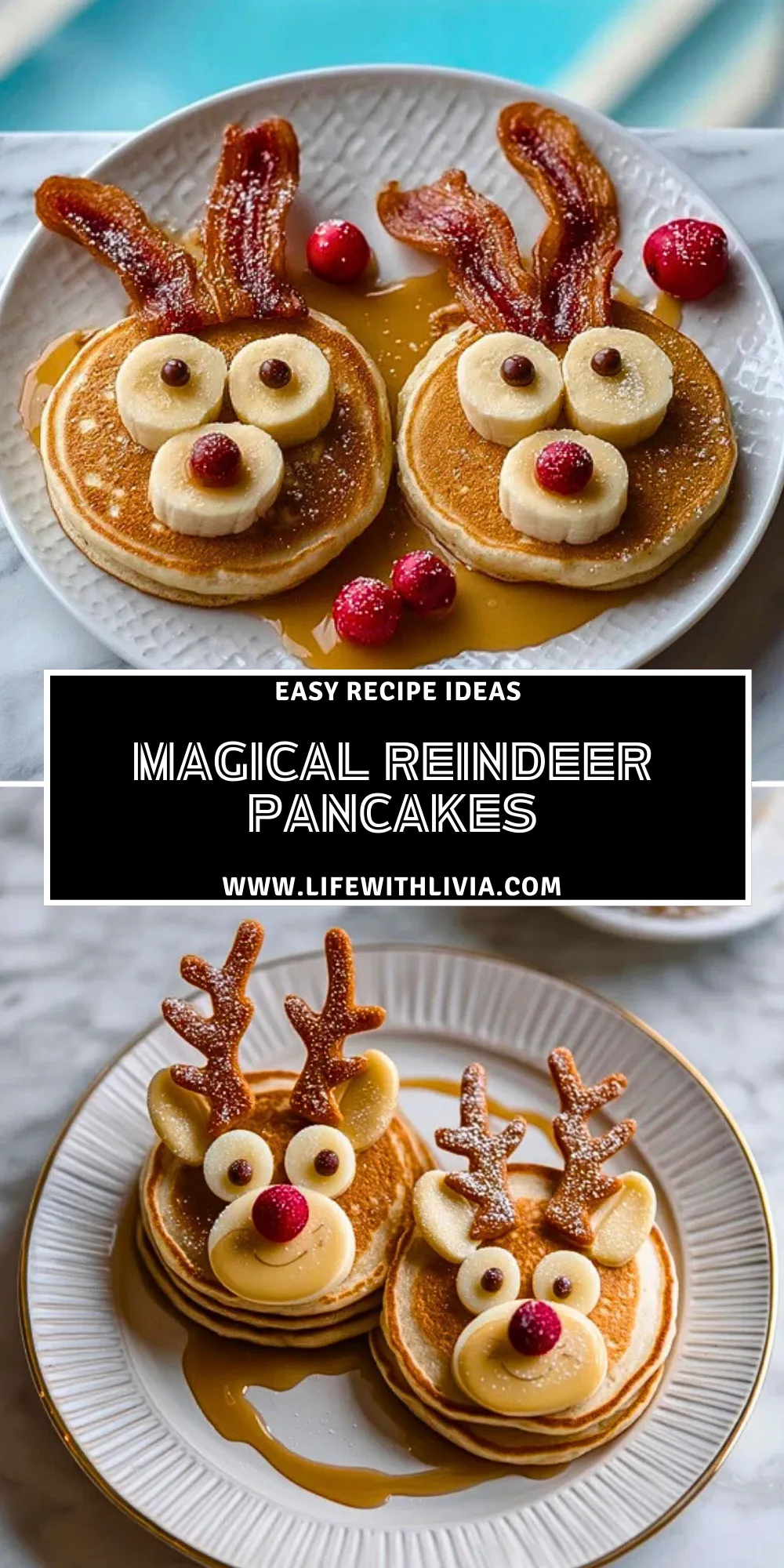 Magical Reindeer Pancakes - Pin 1