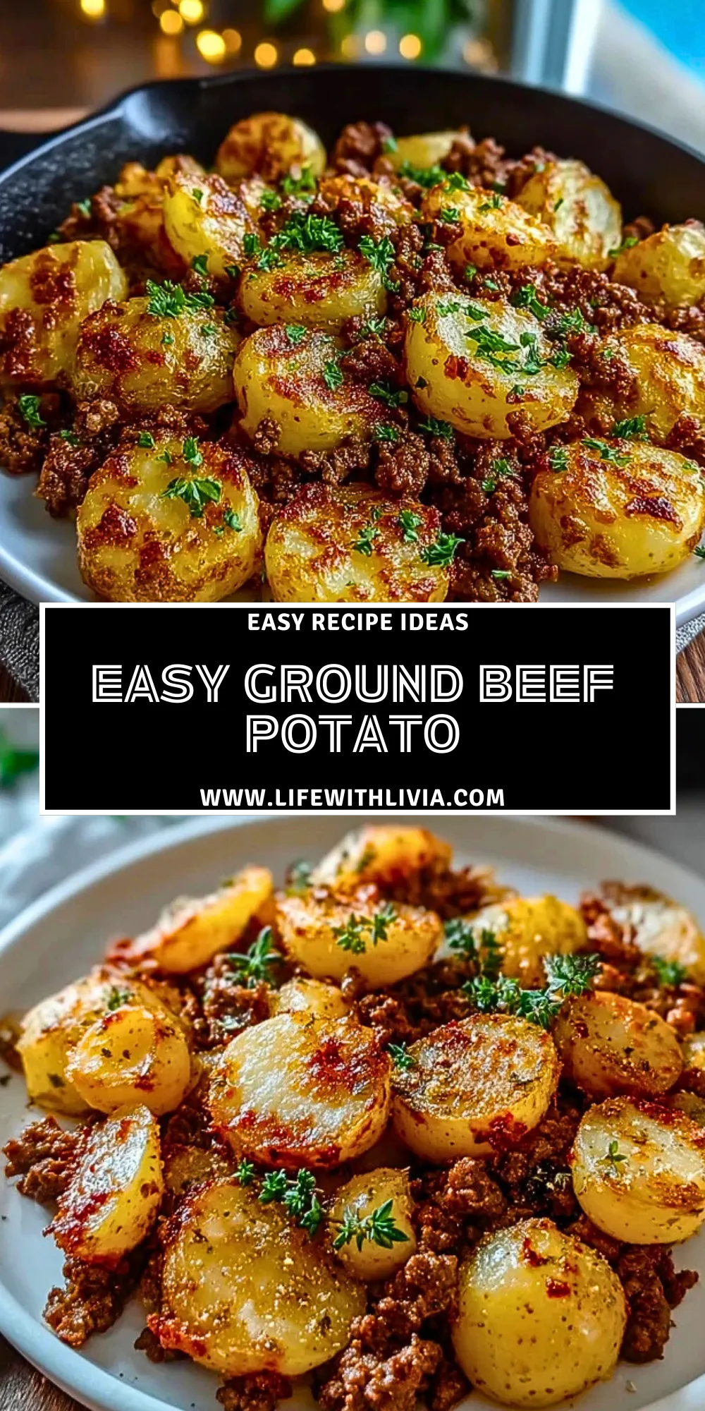 Easy Ground Beef Potato - Pin 1
