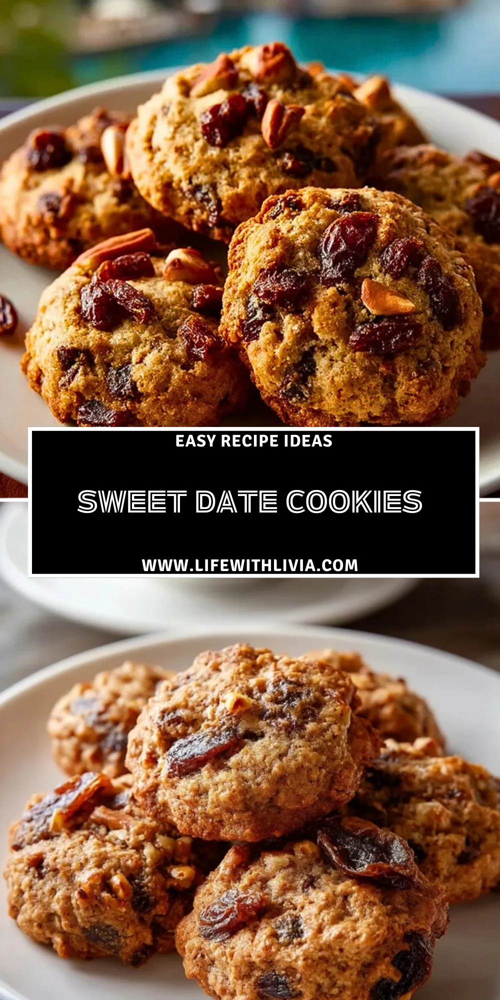 Sweet Date Cookies - Pin 1