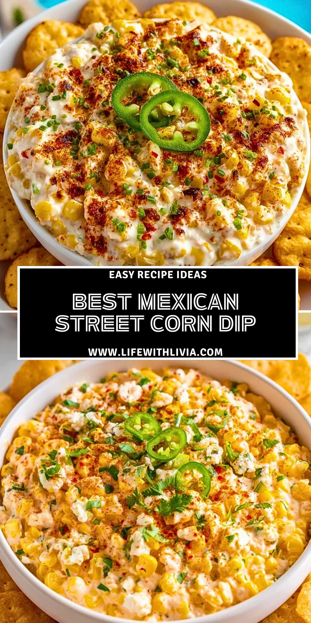 Best Mexican Street Corn Dip - Pin 1