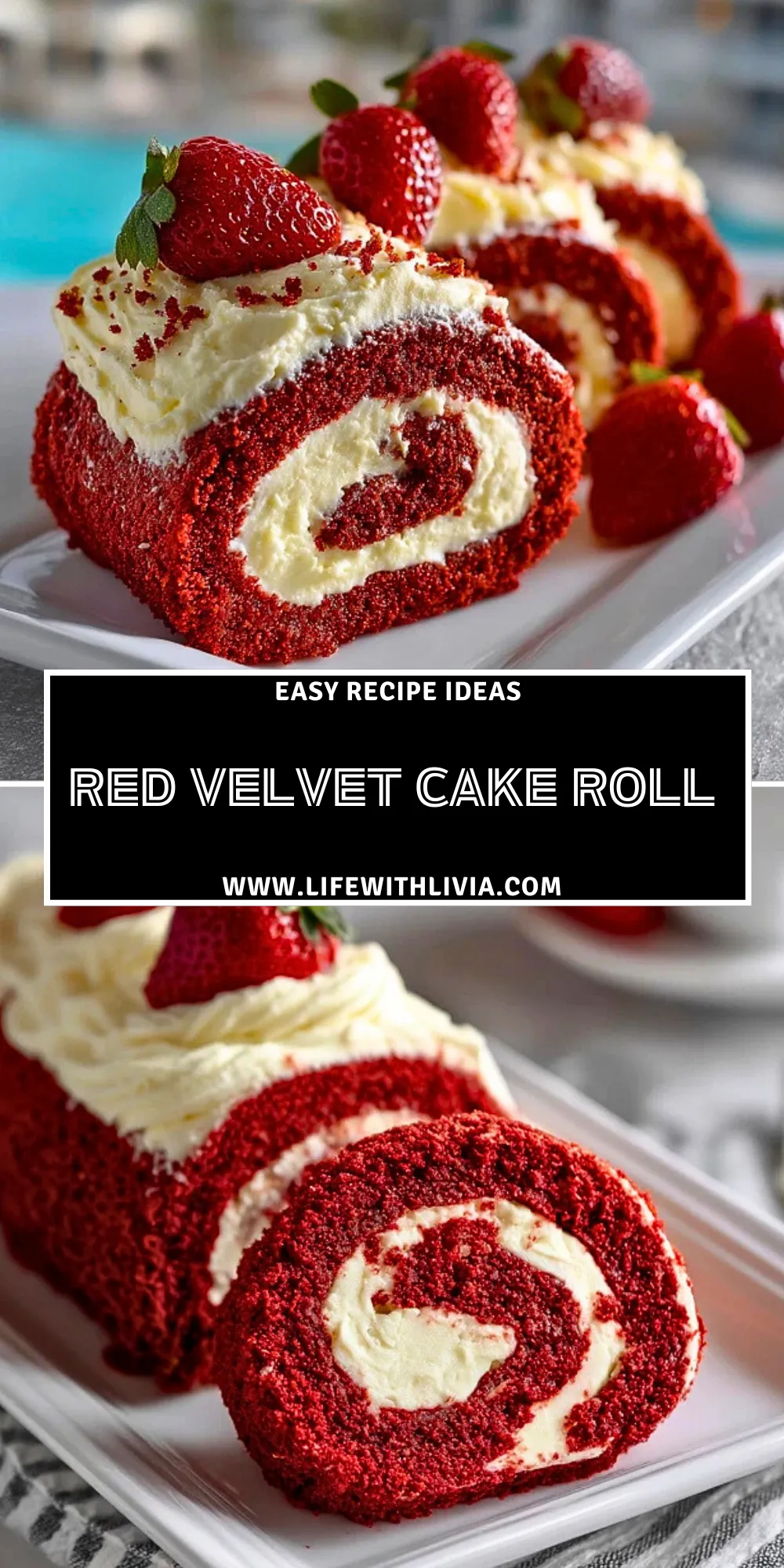 Red Velvet Cake Roll - Pin 1