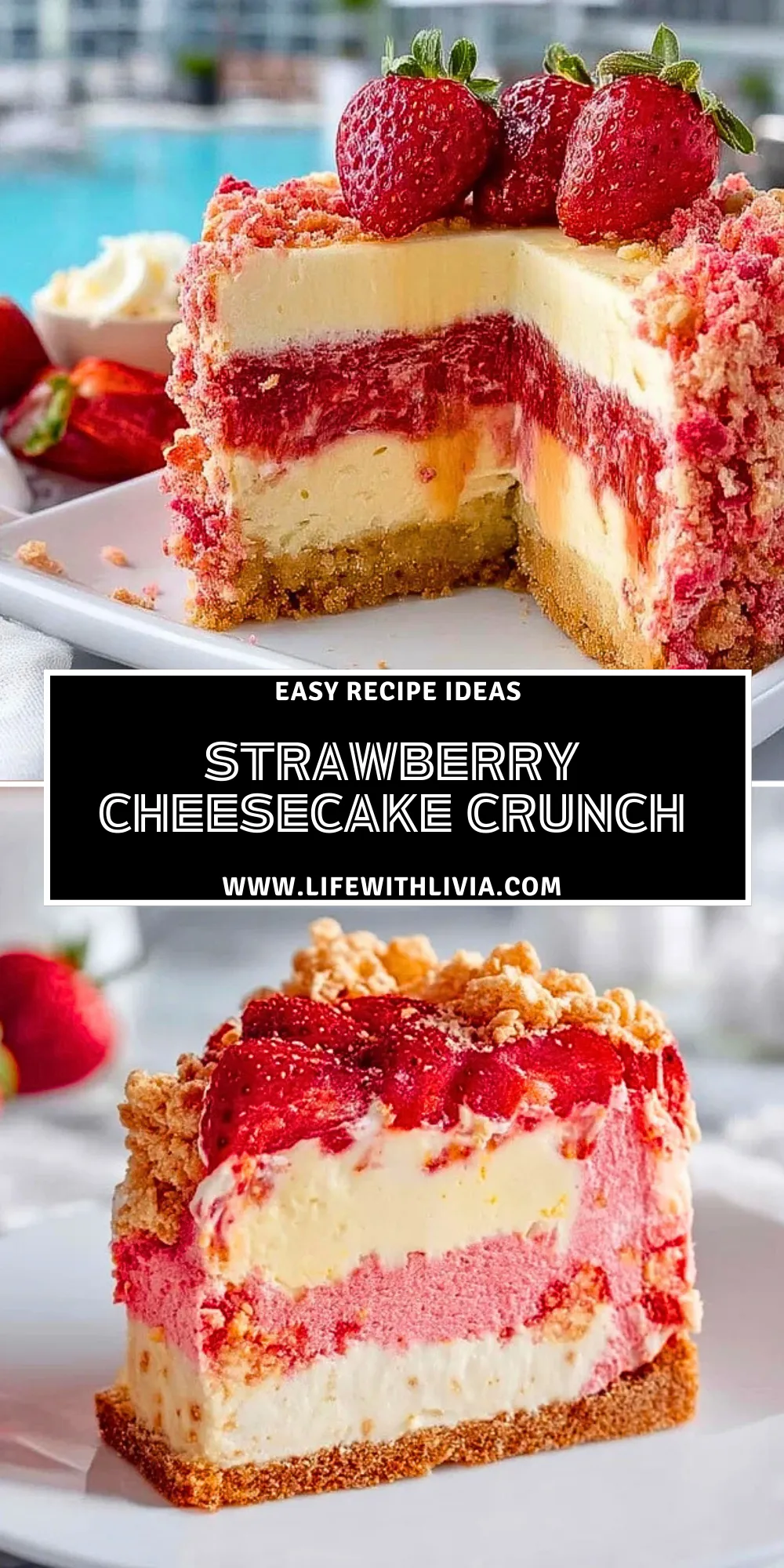 Strawberry Cheesecake Crunch - Pin 1