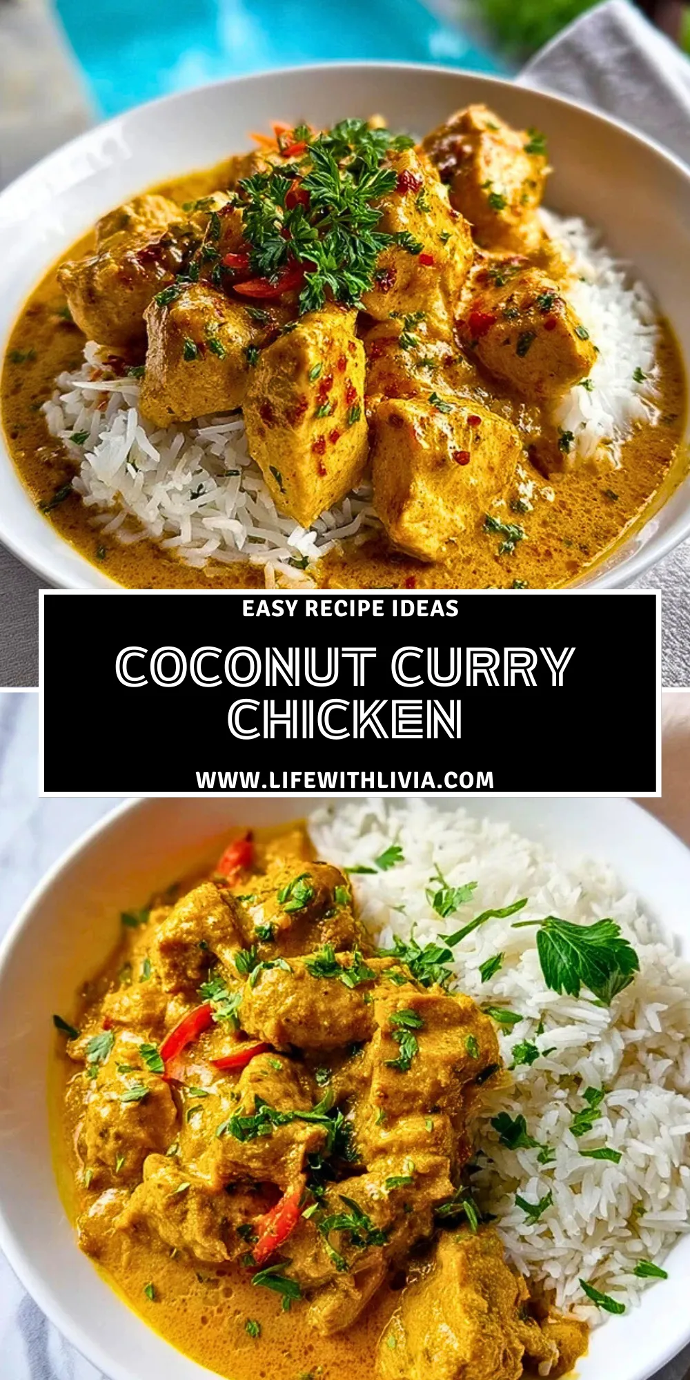 Coconut Curry Chicken - Pin 1