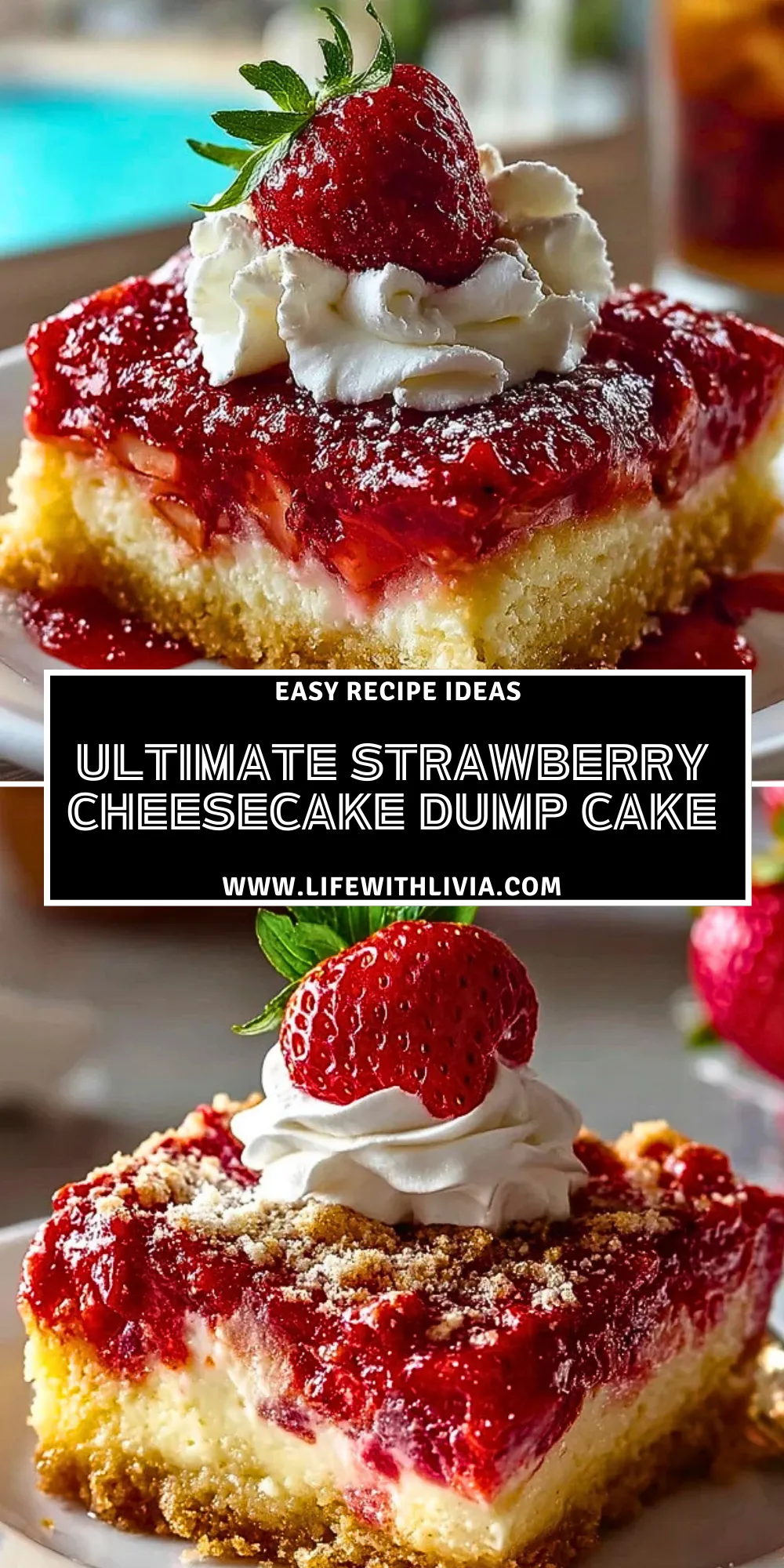 Ultimate Strawberry Cheesecake Dump Cake - Pin 1 (1)