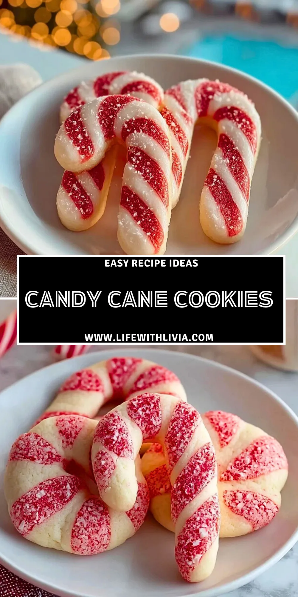 Candy Cane Cookies - Pin 1