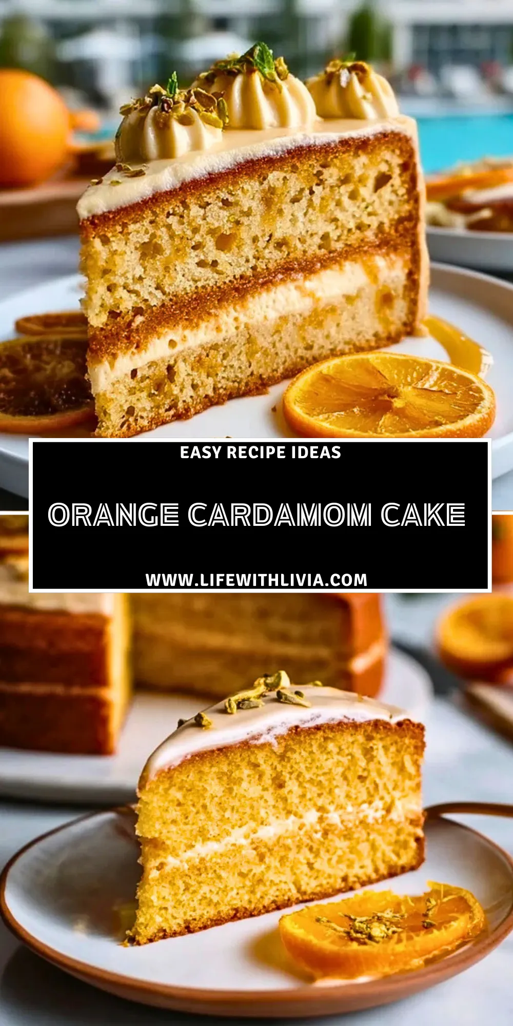 Orange Cardamom Cake- Pin 1