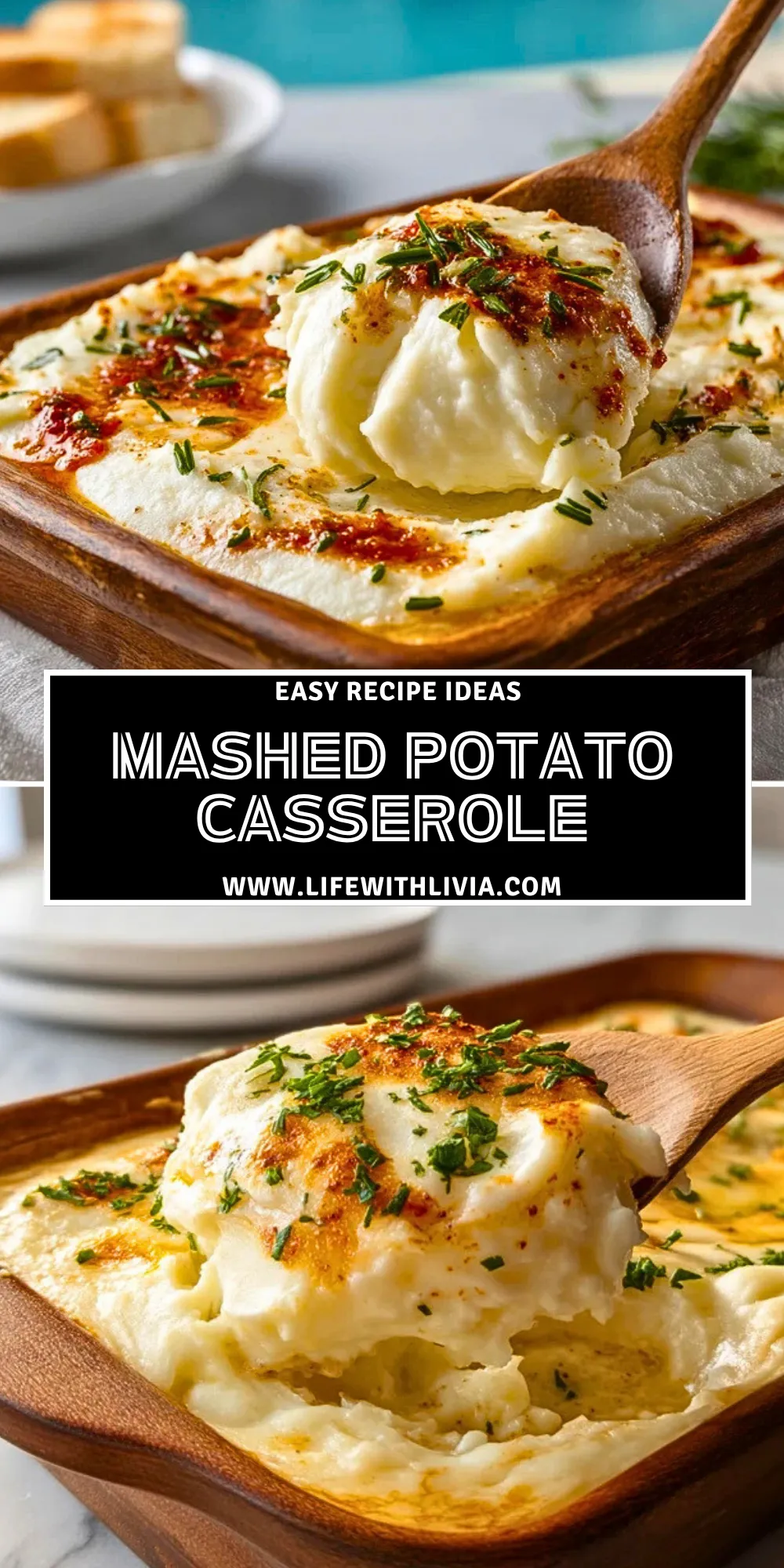 Mashed Potato Casserole - Pin 1