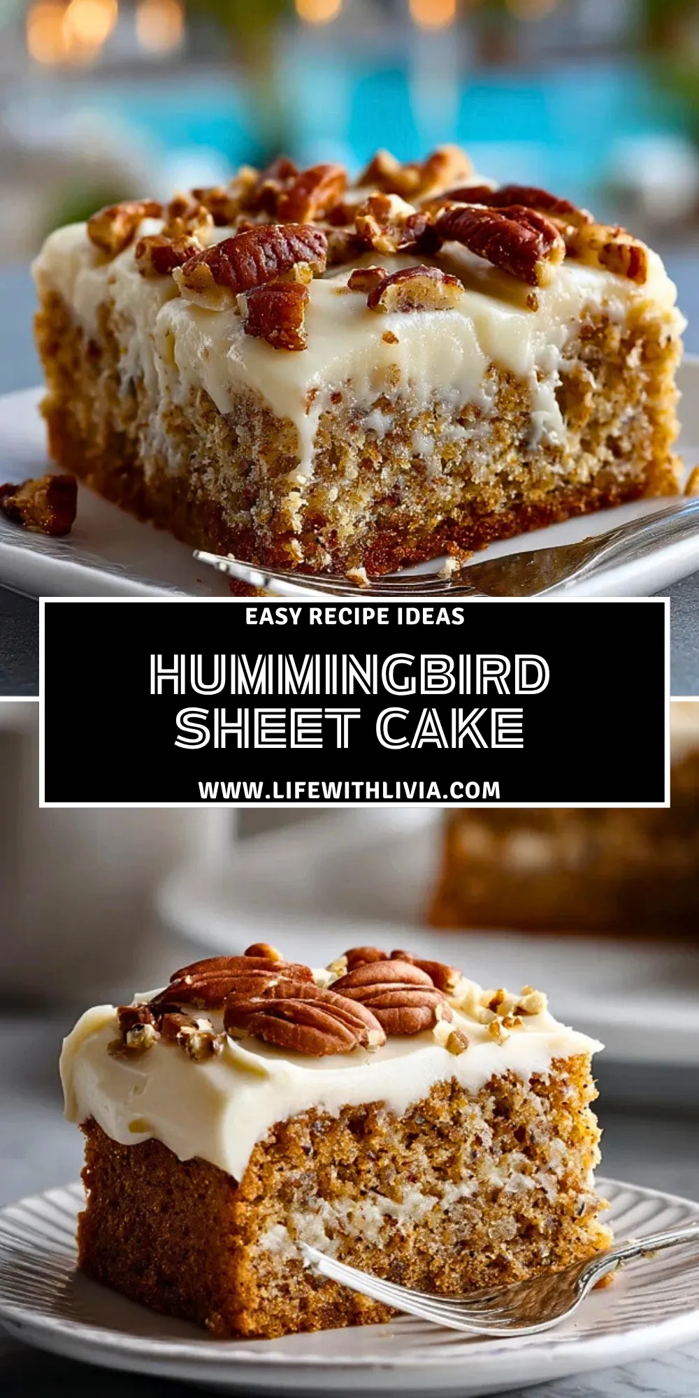 Hummingbird Sheet Cake- Pin 1