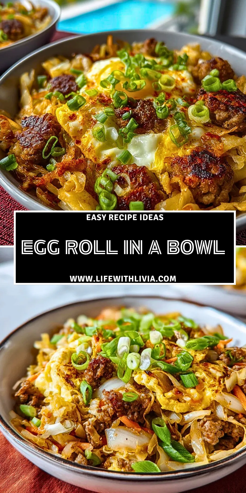 Egg Roll in a Bowl - Pin 1