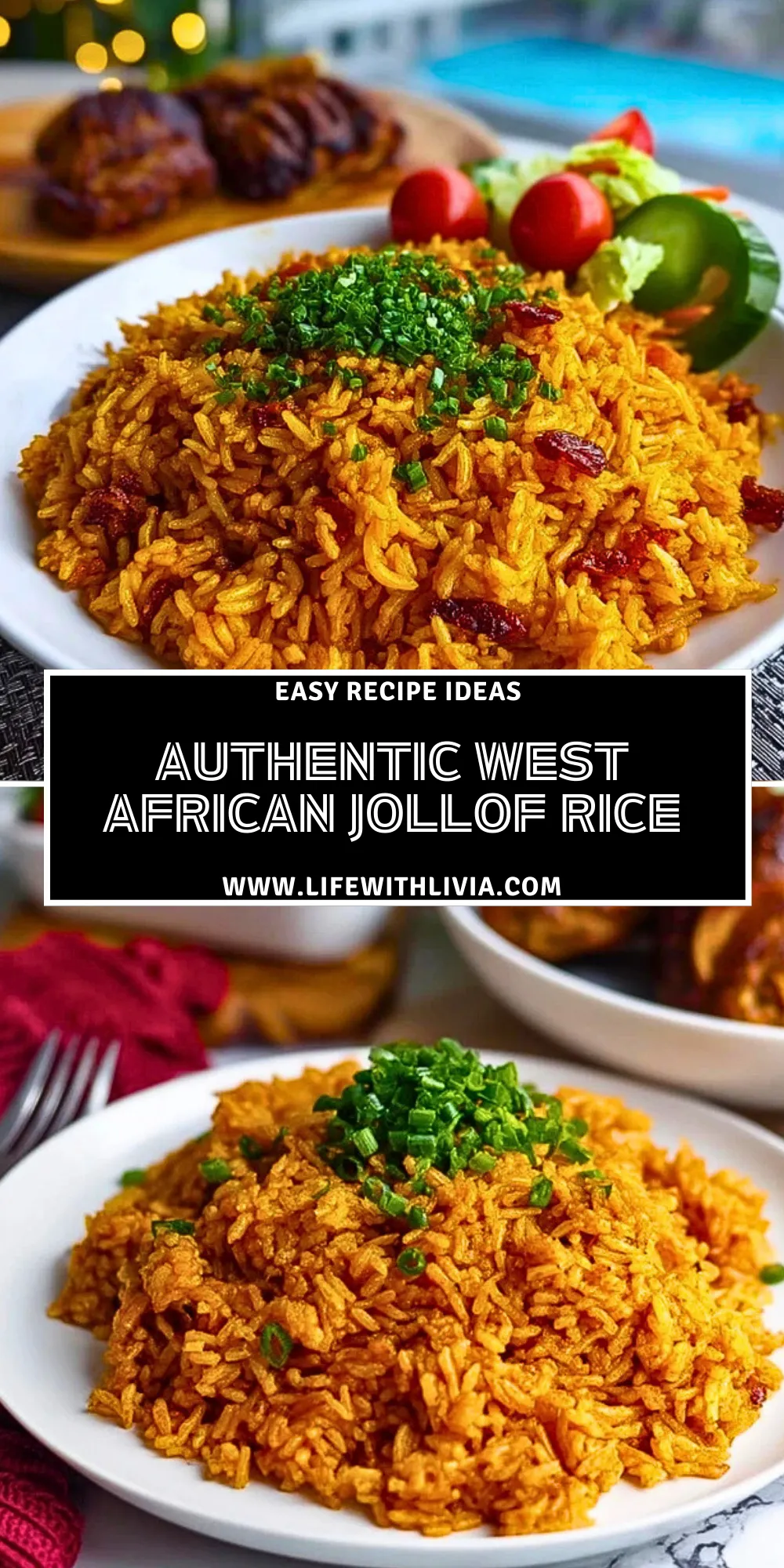 Authentic West African Jollof Rice - Pin 1