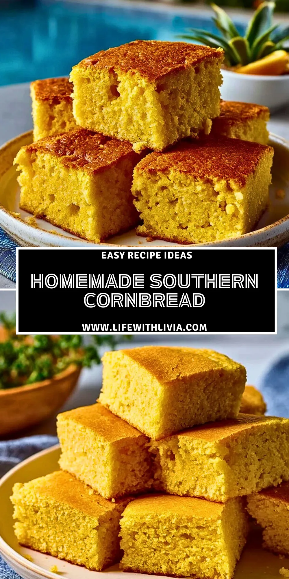 Homemade Southern Cornbread - Pin 1